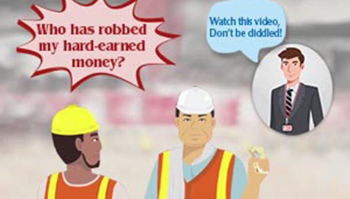 Who has robbed my hard-earned money? - Interactive webpage for construction industry