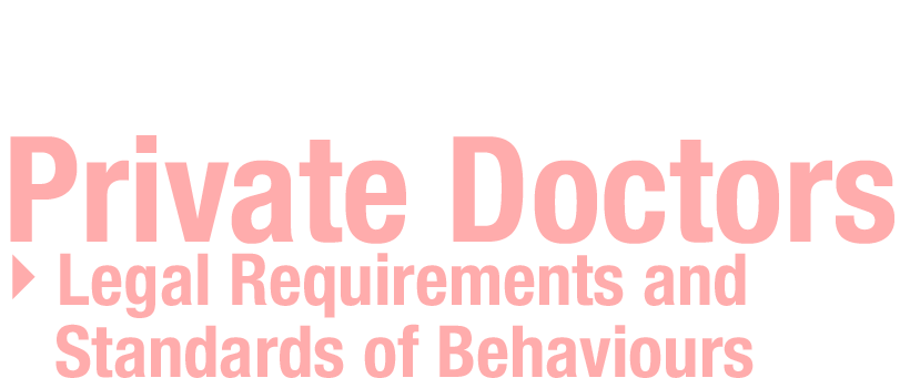 Legal requirements and standards of behaviours